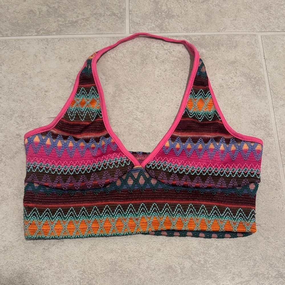 SHEIN Multicolor Knit Crop Top